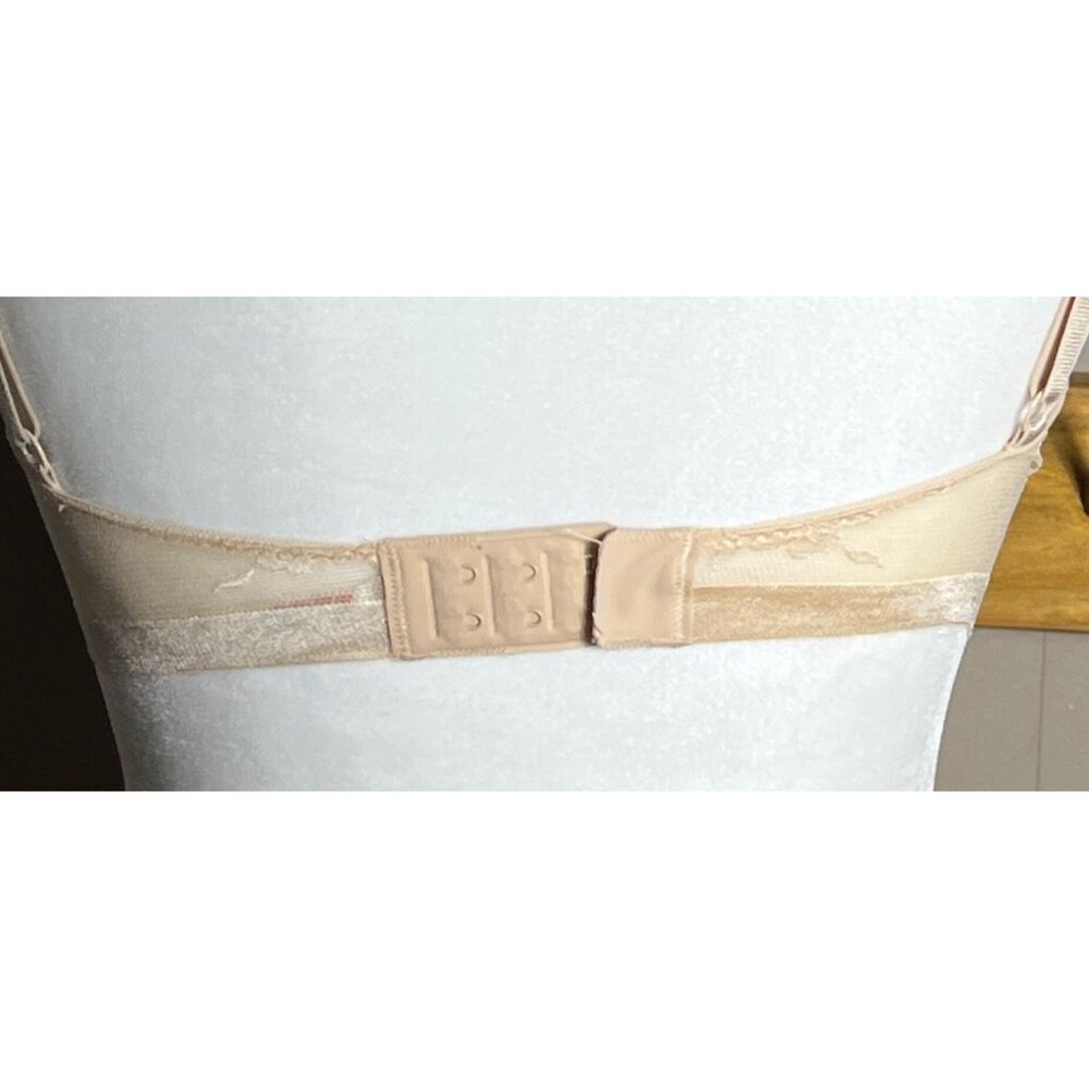 NWOT Intimately Free People Elise Bra Retro Sheer Lace Mesh Beige Nude Womens S - Picture 8 of 9
